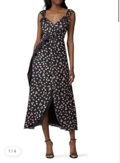 self-portrait 花柄　ワンピース　スリーブレスマキシドレス