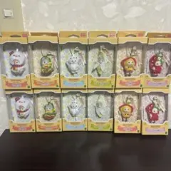 シルバニアファミリー　キーチェーン　いちご　シマエナガ　あざらし　ハスキー