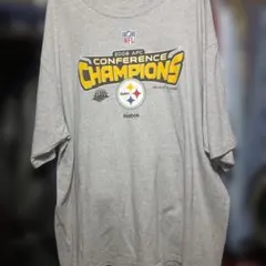 Reebok NFL Steelers Tシャツ グレー