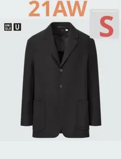 UNIQLO U ウールブレンドテーラードジャケット S ブラック　ユニクロユー