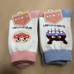 【新品タグ付き】　アンパンマン　バイキンマン　レディース　ルームソックス ２足