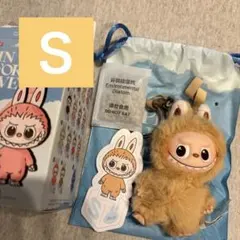 【Ｓ/正規品】POPMART ラブブ PIN FOR LOVE イニシャル　茶