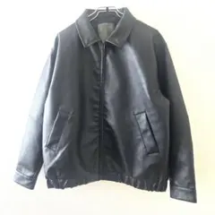 BACK NUMBER 黒 レザージャケット XL オーバーサイズ