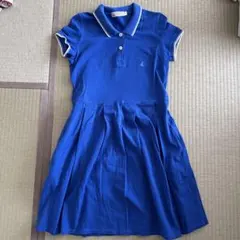 PETIT BATEAU ポロワンピース 半袖 ブルー Sのサムネイル