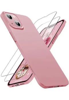 iPhone 13 用 ケース ガラスフィルム付属 指紋防止 薄型 軽量
