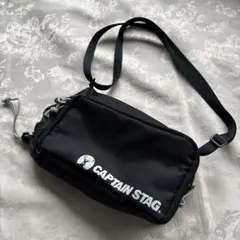 CAPTAIN STAG サコッシュ 黒　財布　カード　ボトルケース　マルチ