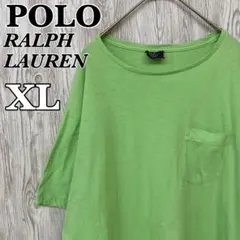 古着 POLO ラルフローレン ポケット付き半袖Ｔシャツ XLサイズ