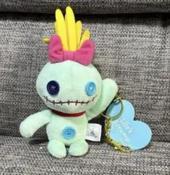 スクランプ ぬいぐるみ ハート キーチェーン リロ＆スティッチ
