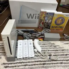 Nintendo Wii 本体 リモコン2個サービス蓋なしリモコン&ヌンチャク