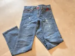 ✨人気✨ポールスミス デニムパンツ ダメージ加工 ペイント y2k L 