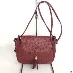 OSTRICH オーストリッチ ショルダーバッグ タッセル ワインレッド ボルドのサムネイル