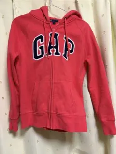 GAP コーラルピンク フルジップパーカー S