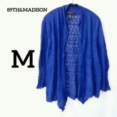 89TH&MADISON【M】レディース オープンフロントニットカーディガン