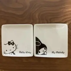 【新品】ハローキティ&マイメロディ 小皿2枚①