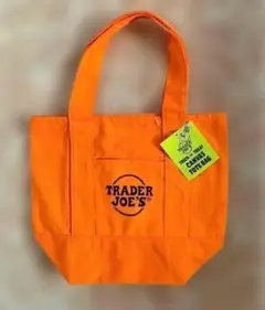 ＊新品＃TRADER JOE'S# キャンバストートバッグ #オレンジ