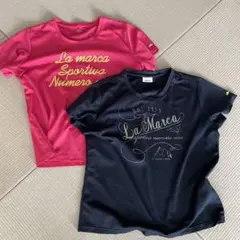 ellesse 半袖Tシャツ ピンクとネイビー2枚セットのサムネイル
