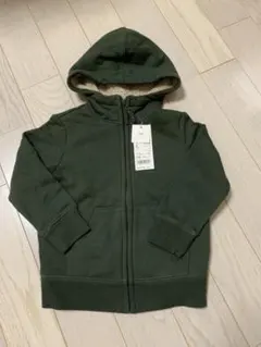 ユニクロ ボアスウェット フルジップパーカ 110センチ