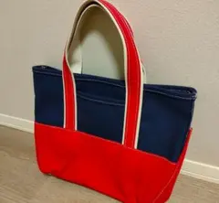 L.L.Bean×BEAMS ボートアンドトート ミディアム レッド/ネイビー