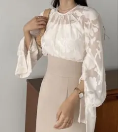 ゆ*な様 キャンディースリーブフラワートップス