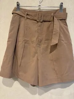 free's mart ブラウン ベルト付き ショートパンツ