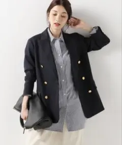 Spick & Span ミラノツイルピークドカラージャケットのサムネイル