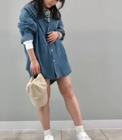 オーバーサイズ デニムシャツ ユニセックス