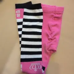 BABY DOLL ストライプスパッツ ピンク黒