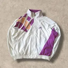 90s NIKE ナイロンジャケット アガシ 短丈 y2k 古着 ナイキ 春