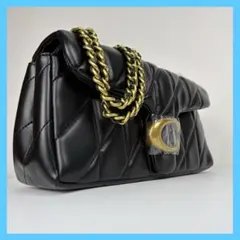 【COACH】 タグ有り タビー ショルダー バッグ キルティング ブラック