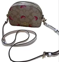 コーチ COACH スイカ柄 シグネチャー ミニショルダーバッグ コンパクト