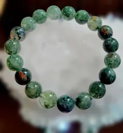 天然石 グリーンモスガーデンブレスレット