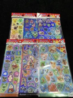 ポケットモンスター キラッとシール2 コンプリート 6種 ピカチュウ　など
