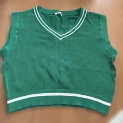 COLZA グリーン メッシュニットベスト M honeys 女の子 春夏のサムネイル