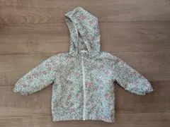 【H&M】 花柄フード付きアウター（12M/80cm）
