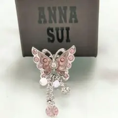 ○5905#0523　ANNA SUI 蝶のピンブローチ(ピンク色)　0508のサムネイル