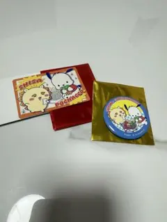 ちいかわ×サンリオキャラクターズ 缶バッジ ポイントカード シーサー ポチャッコ