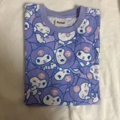新品 Sanrio Kuromi 総柄Tシャツ パープル Lサイズ