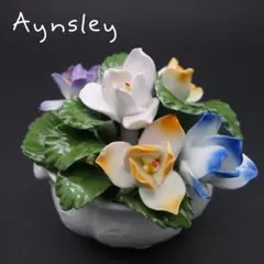AYNSLEY エインズレイ 陶器 置物 英国 バラ 花 オブジェ 陶花 - メルカリ