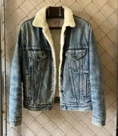 USA製 リーバイス ボアデニムジャケット M