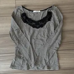 新品未使用　earth music&ecology ストライプ 長袖 Tシャツ