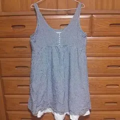 グローバルワーク　ギンガムチェックワンピース