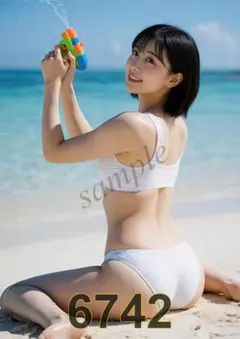 AIグラビアアート A4ポスター 写真光沢紙 No.6742
