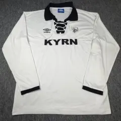 UMBRO レースアップ 長袖シャツ M 白　ブロークコアのサムネイル