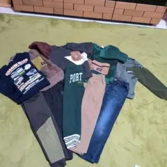 120cm子供服5点セット 多色 カジュアル まとめ売り