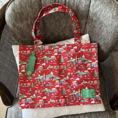【新品】CathKidston トートバッグ　エコバッグ　クリスマスのサムネイル