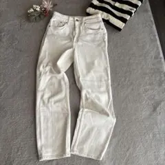 H&M VINTAGE SLIM HIGH WAIST デニムホワイトEUR36