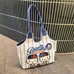 ハローキティ 野球デザイン トートバッグ
