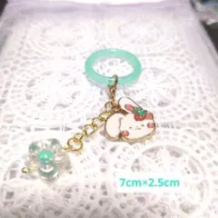 いちごうさぎ めじるしアクセサリー チャーム ハンドメイド