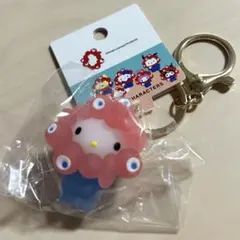 【ラス１】万博　サンリオ ミャクミャク　クリア　キーホルダー　キティ