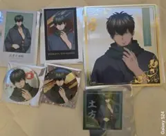 銀魂　ブシロード　ポップアップ　土方　ホロ缶バッジ、カード、特典ステッカーなど